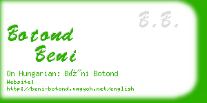 botond beni business card